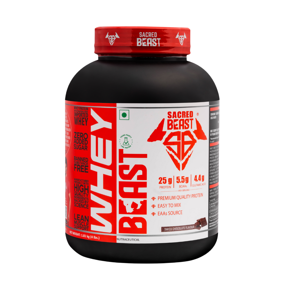 WHEY BEAST | 25g Protein, Whey Protein Concentrate with Shaker