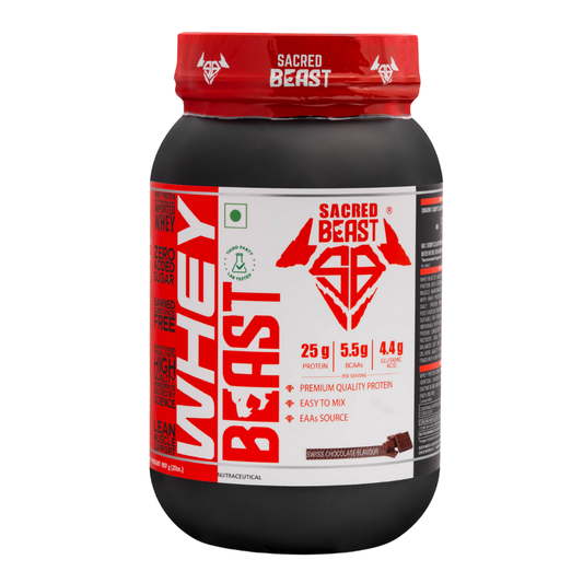 WHEY BEAST | 25g Protein, Whey Protein Concentrate with Shaker