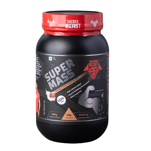 SUPER MASS High-Calorie Gainer with Ashwagandha
