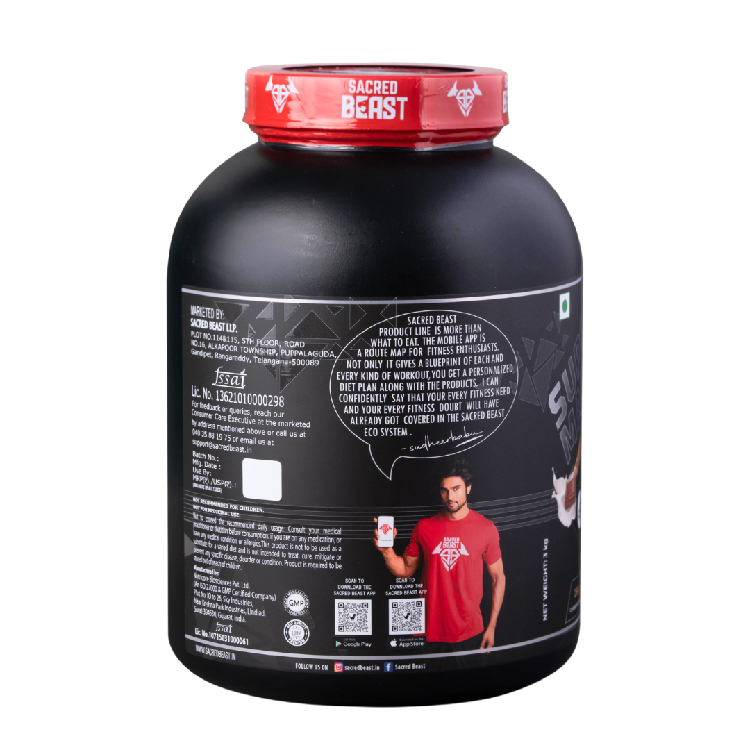 SUPER MASS High-Calorie Gainer with Ashwagandha
