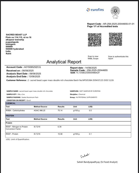 Super Mass | High-Calorie Weight Gainer with Creatine & Ashwagandha