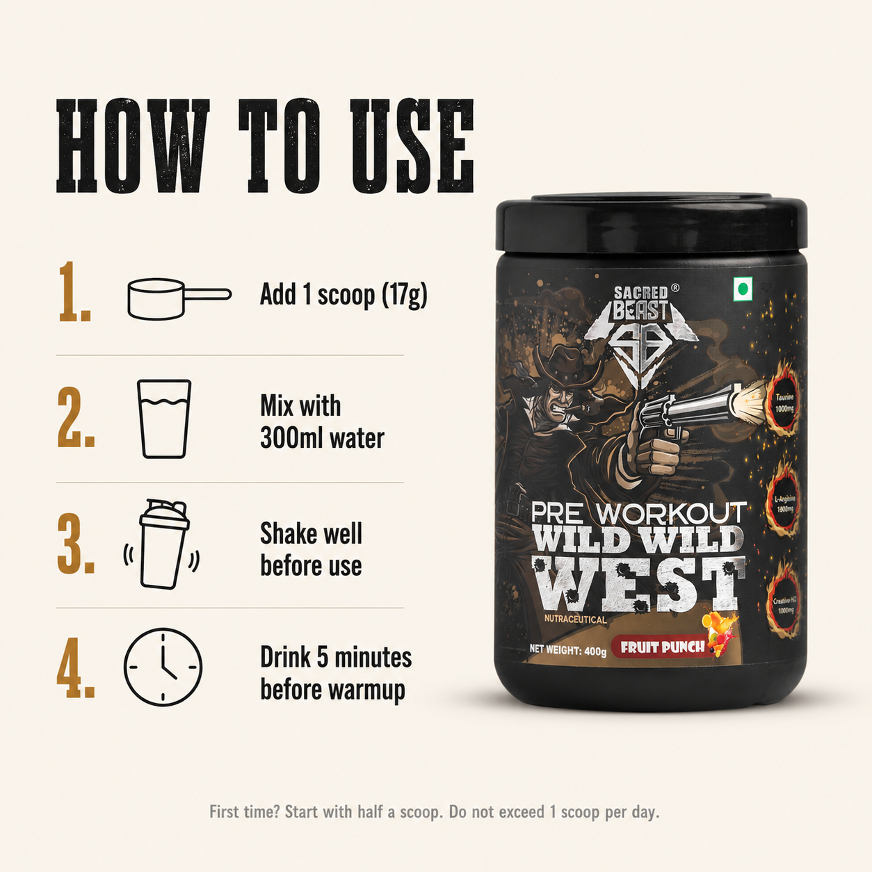 Sacred Beast Pre Workout Wild Wild West