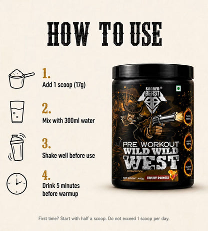 Sacred Beast Pre Workout Wild Wild West
