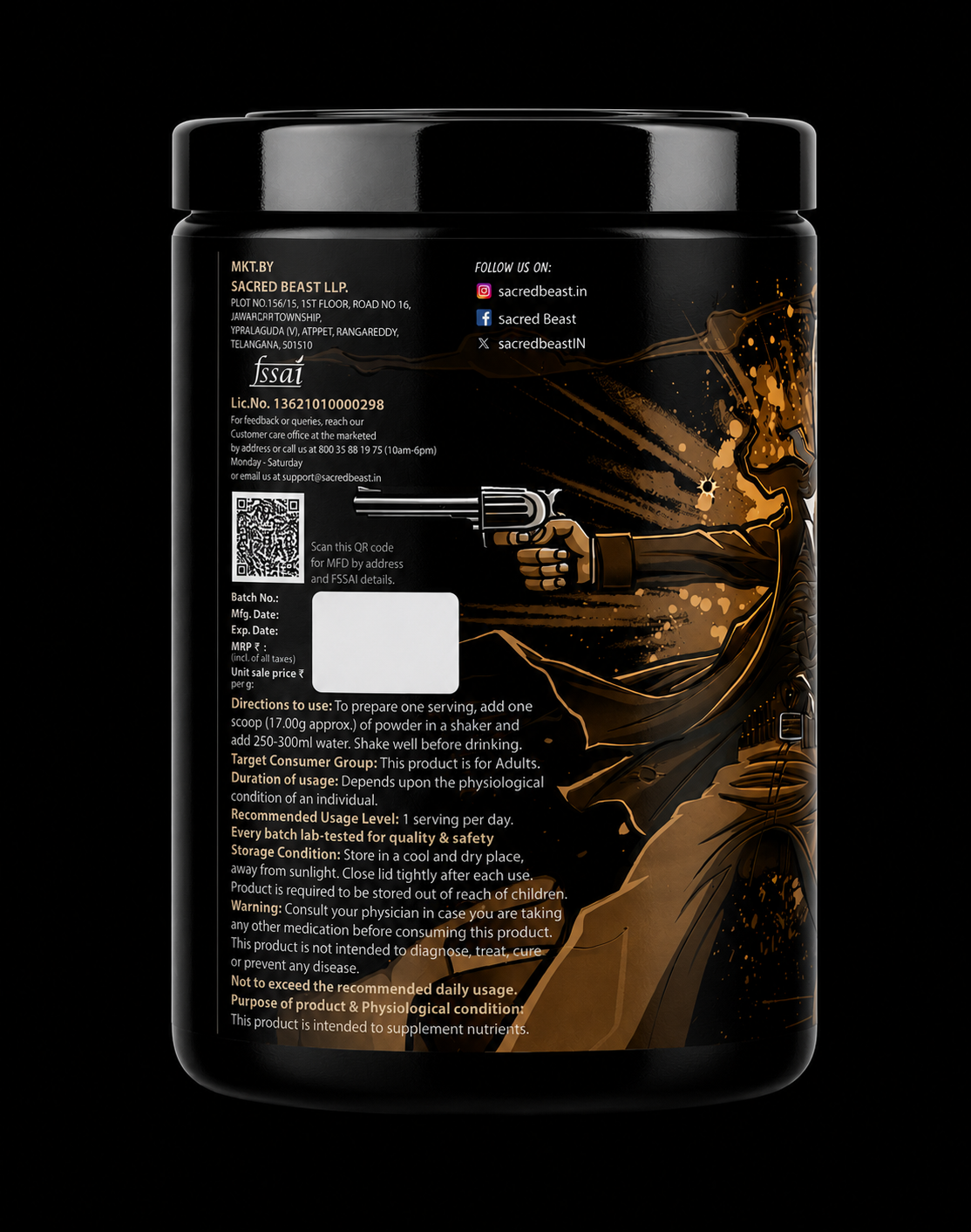 Sacred Beast Pre Workout Wild Wild West