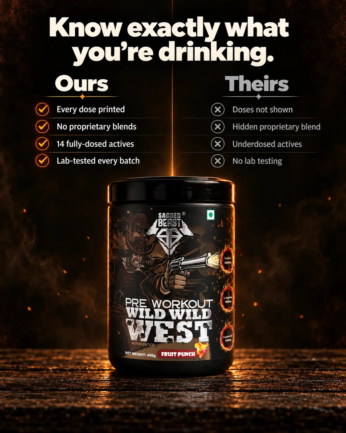 Sacred Beast Pre Workout Wild Wild West