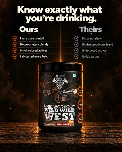 Sacred Beast Pre Workout Wild Wild West