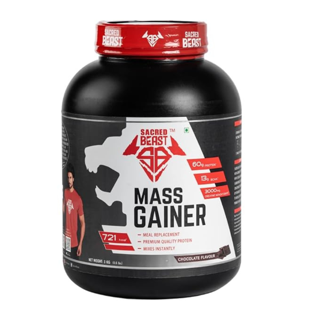 High Protein Mass Gainer 30g protein, 1500mg Creatine per Scoop| Eurofin Lab tested