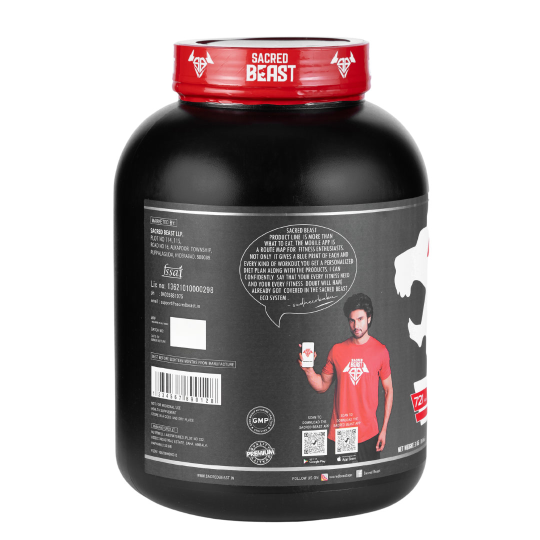 High Protein Mass Gainer 30g protein, 1500mg Creatine per Scoop| Eurofin Lab tested