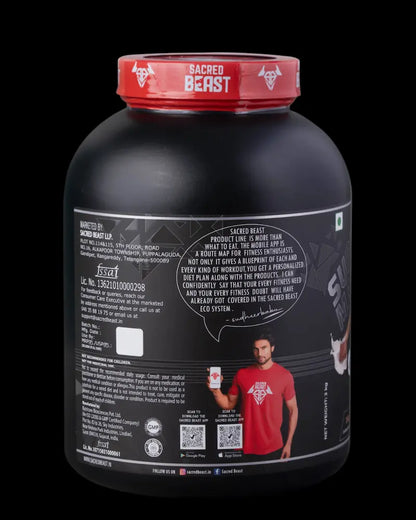 Sacred Beast Super Mass High Calorie Weight Gainer with Ashwagandha